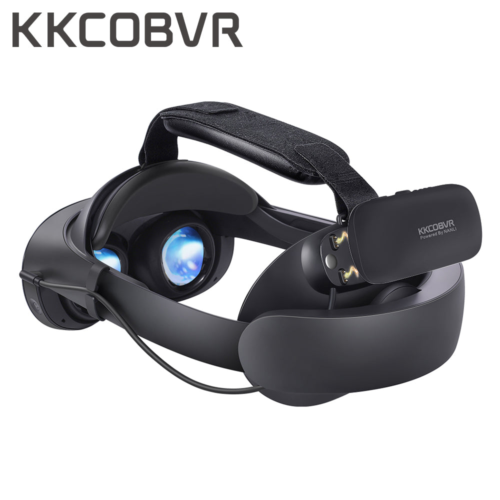 KKCOBVR O2 10000 mAh Akku-Kopfband, kompatibel mit Quest Pro