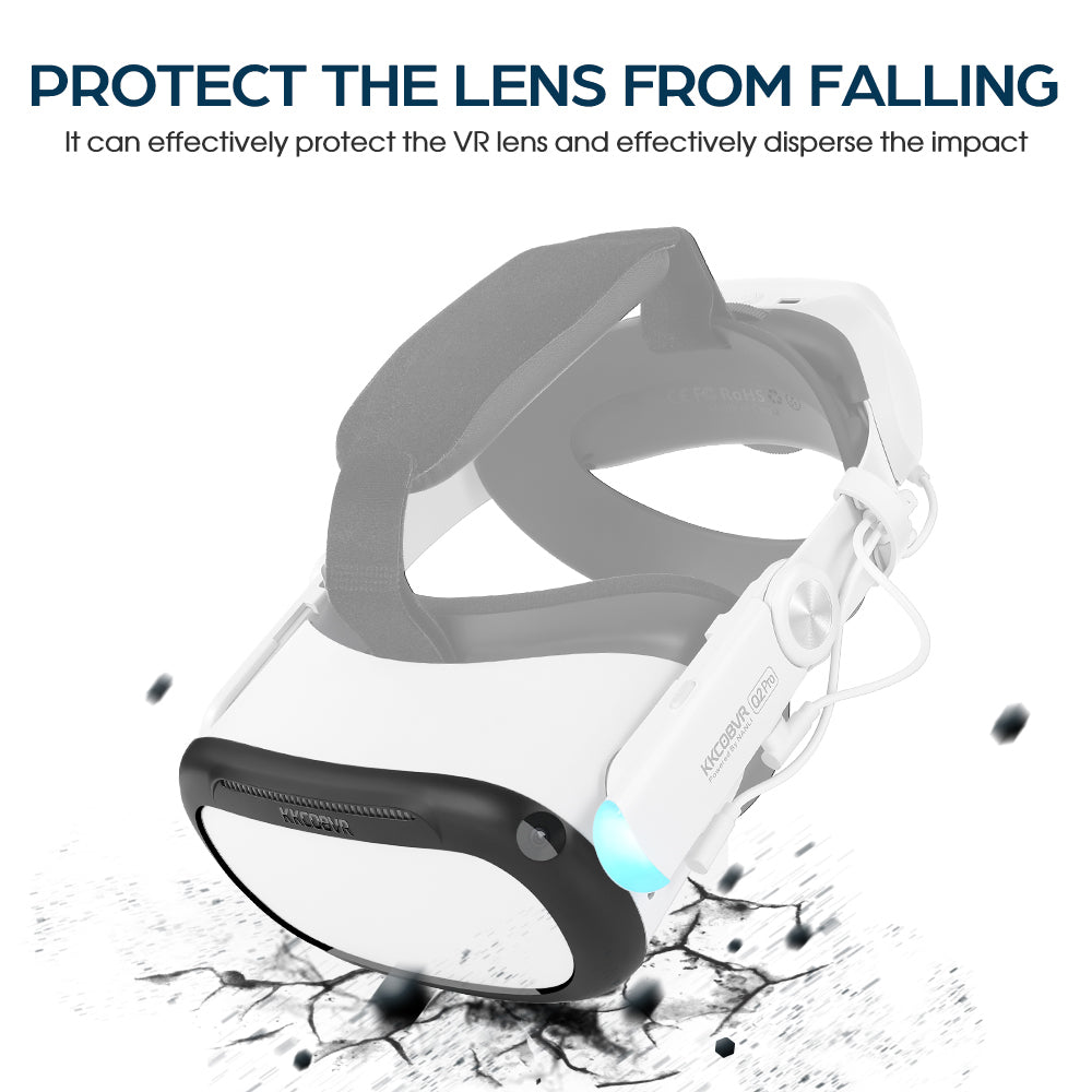 KKCOBVR S2 VR Shell Protective Cover Compatible with Meta/Oculus Quest 2 Accessories Can Play VR Outdoors on Cloudy Days