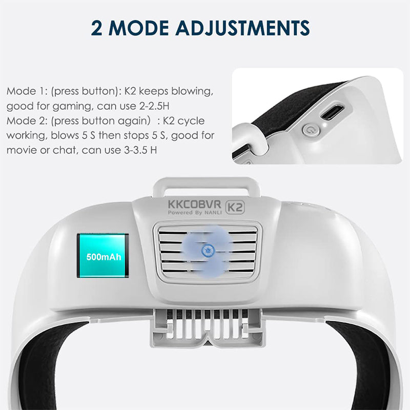 KKCOBVR K2 Cooling Fan Interface For Quest 2