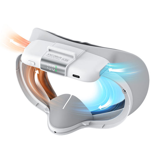 KKCOBVR K3S Defogging fan Compatible with Quest 3S，Dual air vents, large capacity battery