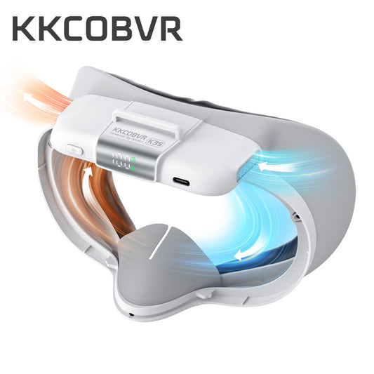 KKCOBVR K3S Defogging fan Compatible with Quest 3S，Dual air vents, large capacity battery