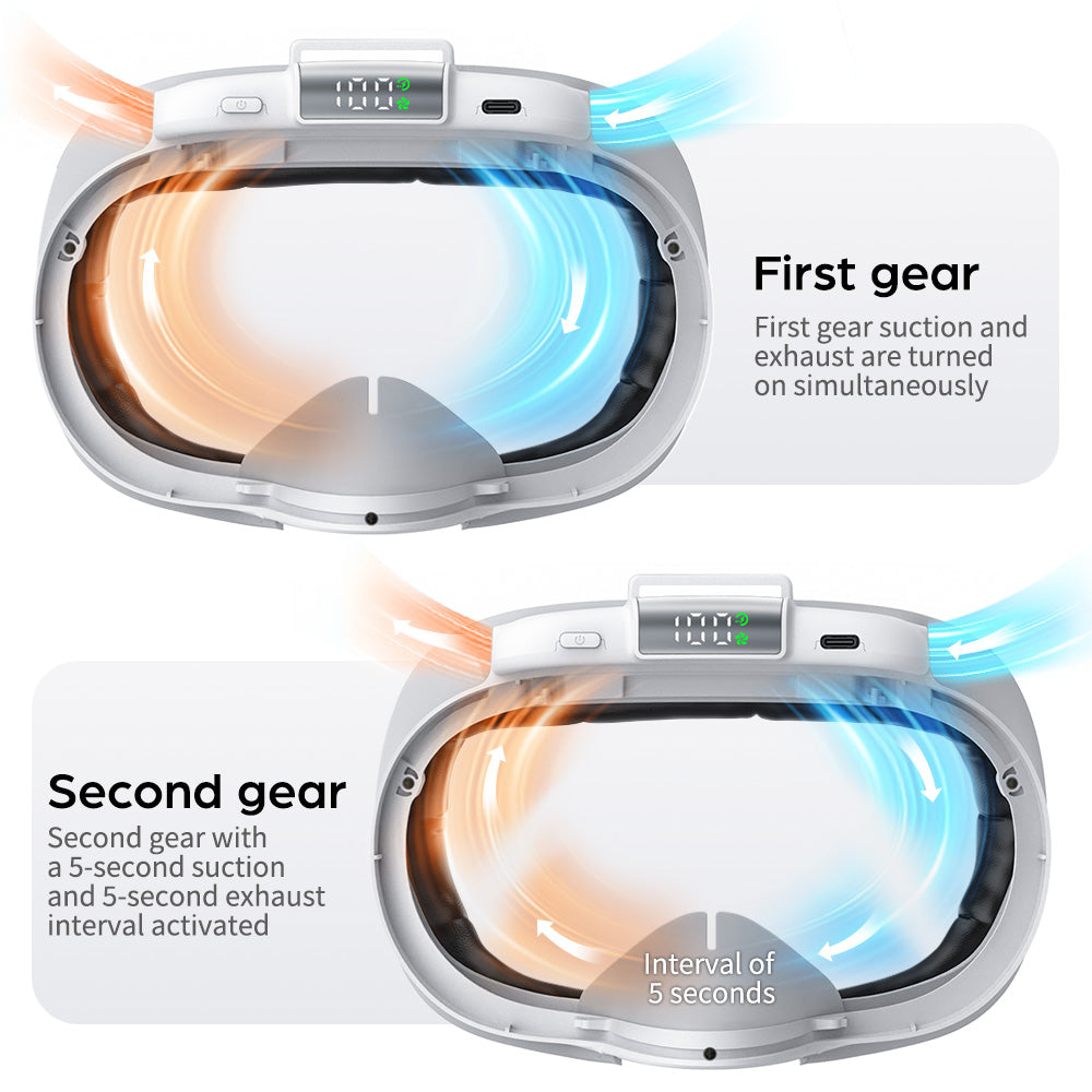KKCOBVR K3S Defogging fan Compatible with Quest 3S，Dual air vents, large capacity battery