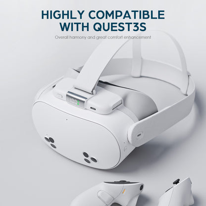 KKCOBVR K3S Defogging fan Compatible with Quest 3S，Dual air vents, large capacity battery