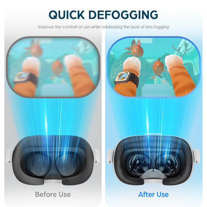 KKCOBVR K3S Defogging fan Compatible with Quest 3S，Dual air vents, large capacity battery