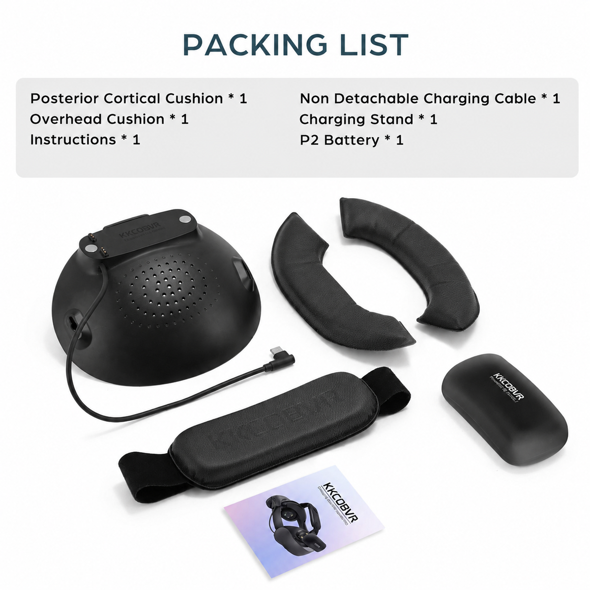 KKCOBVR O2 10000mAh Battery Head Strap Compatible with Quest Pro