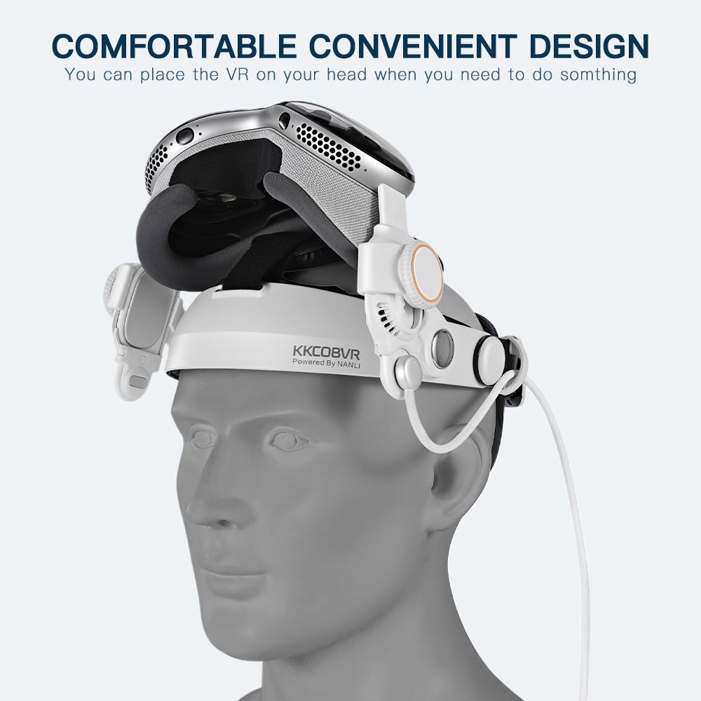 KKCOBVR VP1 Halo Head Strap  is Compatible with Apple Vision Pro For Improved Comfort