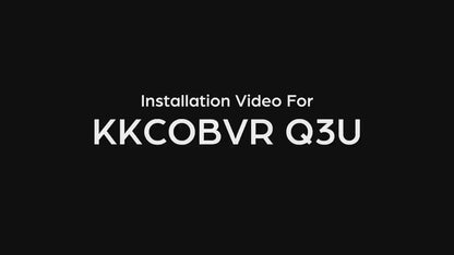 KKCOBVR Q3U 10000mAh Magnetic Halo Strap for Quest 3/3S, Dual Neck Fans & Removable Front Magnetic Cooling Fan