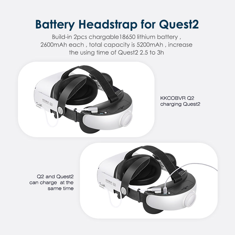 Q2  Elite Head Strap With Battery For Quest2
